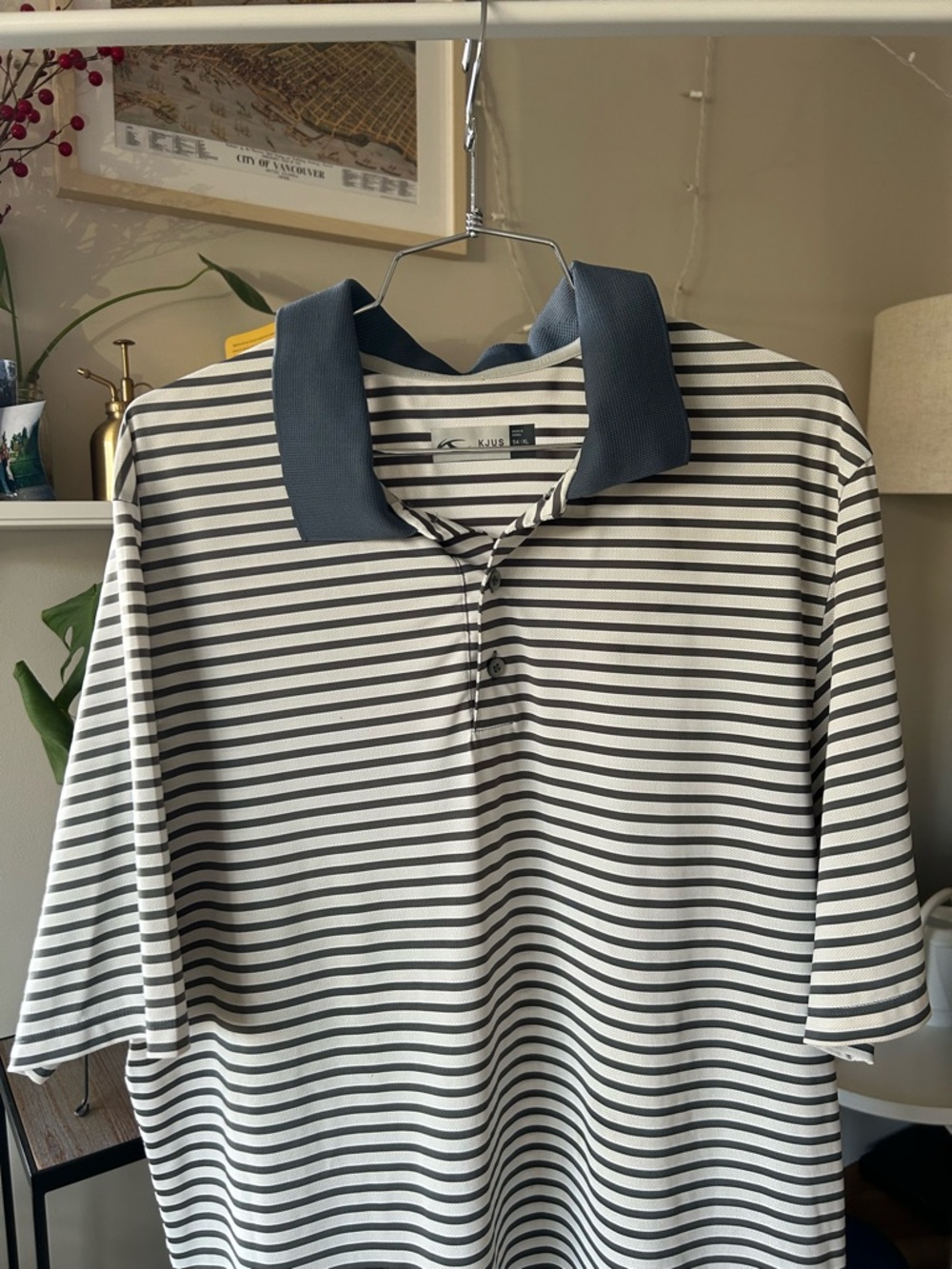 Kjus Performance Striped Polo Shirt 54 / XL